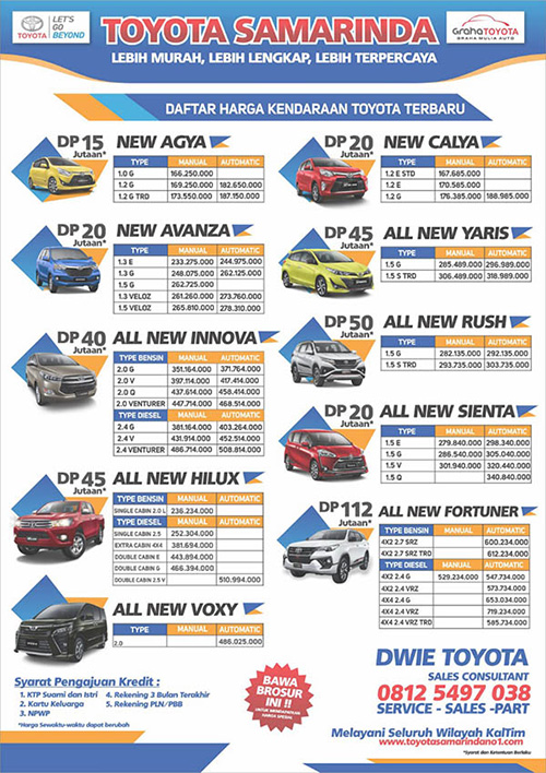 Promo September Ceria Toyota Samarinda 2018